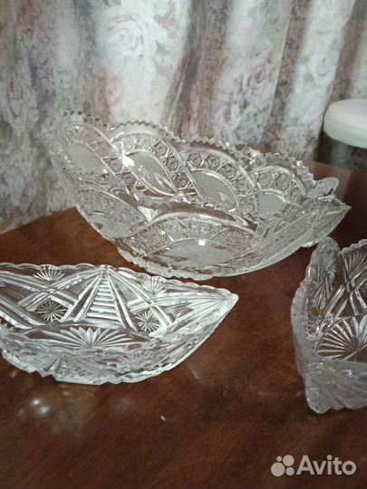 Салатницы ссср, пепельница хрусталь