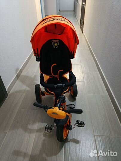 Велосипед коляска с ручкой Lamborghini