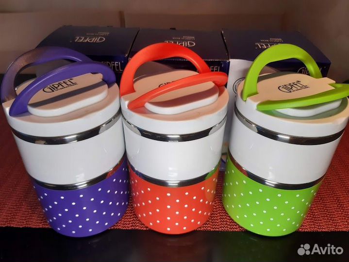 Ланч-боксы Gipfel 0.9 л герметичные термо