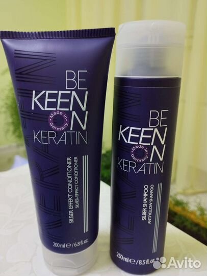 Кондиционер и шампунь с кератином