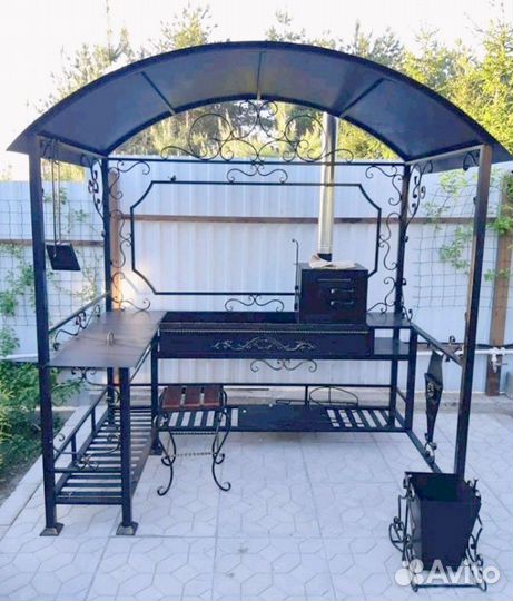 Мангал в стиле лофт