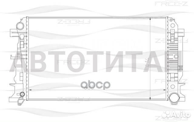 Радиатор системы охлаждения mercedes Sprinter W906