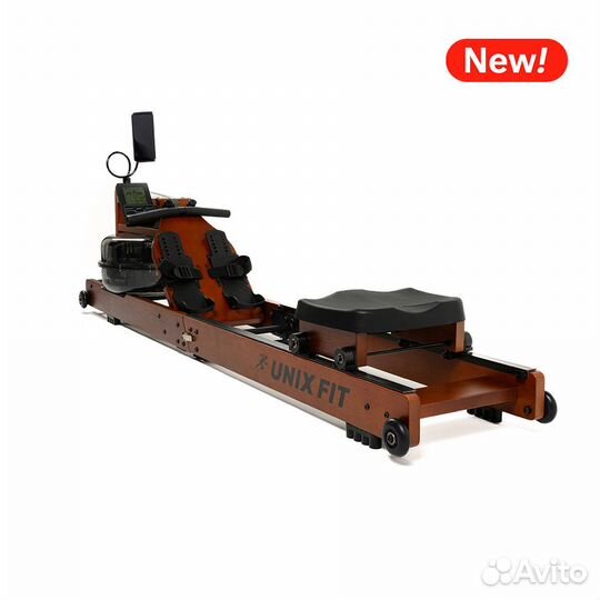 Гребной тренажер unixfit Wood Rower Dark