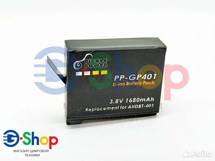 Аккумуляторы на GoPro 4 1680mAh ahdbt-401