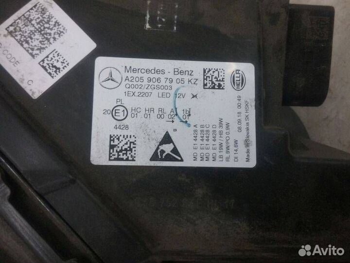 Фара левая Mercedes-Benz C-Class