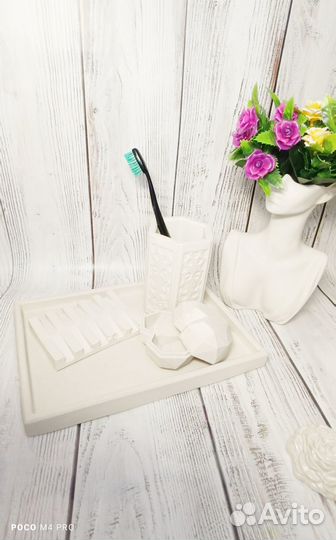 Подставка для благовоний поднос из гипса