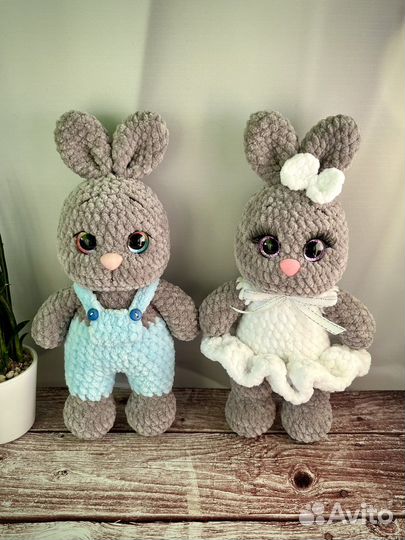 Мягкая игрушка Заяц ручная работа