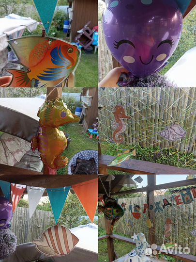 Декорации на морскую/пиратскую/пенную вечеринку