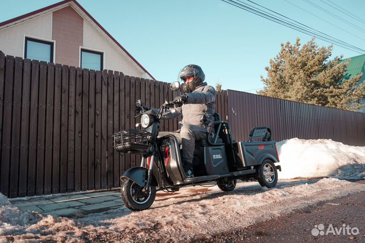 Электротрицикл white siberia sibtrike MAX 2000W