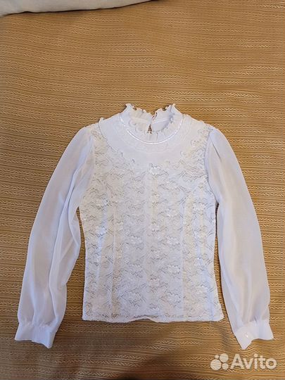 Блузка школьная нарядная р.158