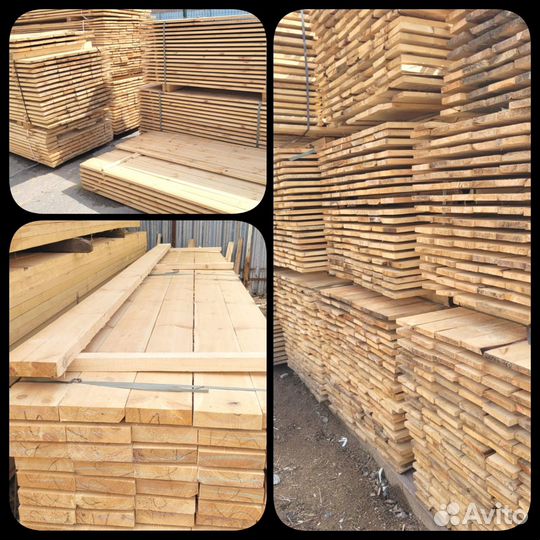 Доска обрезная 50х150х6000 ту Пиломатериал