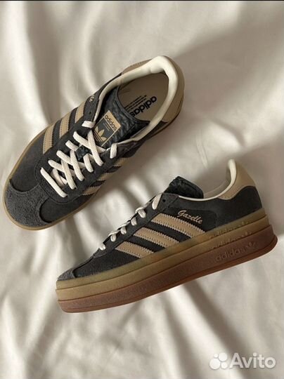 Adidas Gazelle Bold Grey Magic Beige Gum