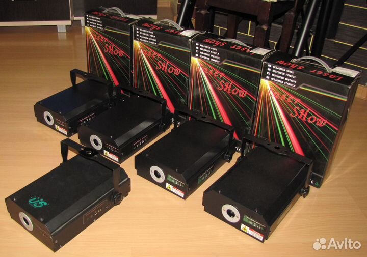 Лазер US N600 светомузыка LED GR-140 Mic DMX Pro-L