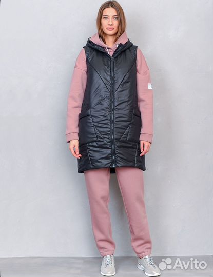Жилетка с капюшоном женская 54-56р