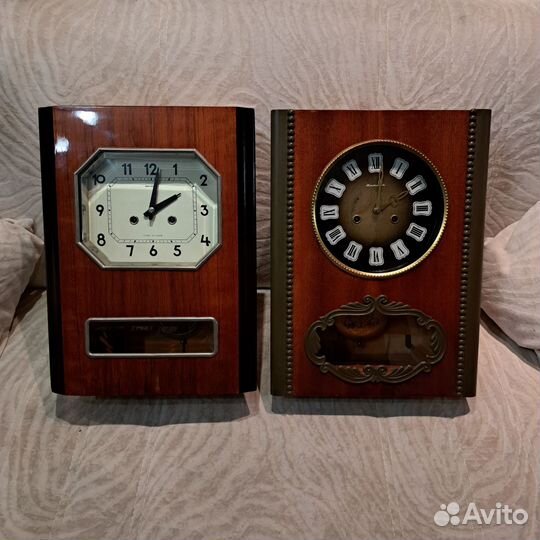 Настенные часы янтарь