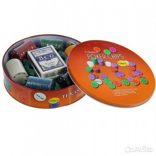 Набор для покера (240,120 фишек),новый