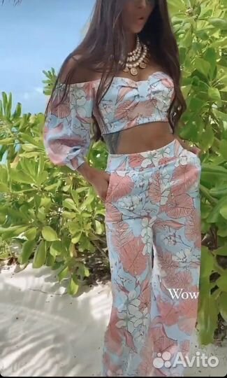 Malina fashion костюм летний голубой