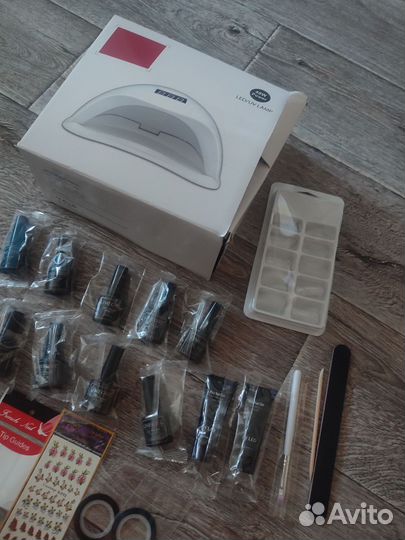 Новый набор для наращивания ногтей и гель лака