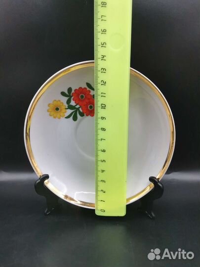 Сервиз чайный Цветы Дулево Фарфор СССР на 6 персон