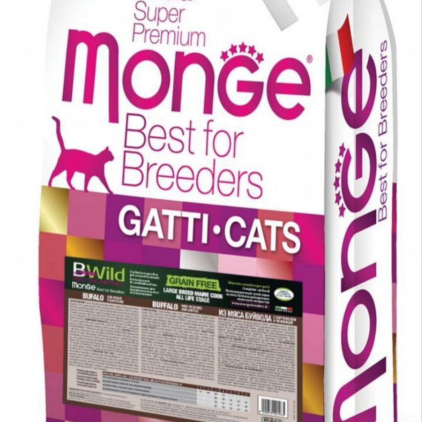 Сухой корм Monge PFB Cat BWild grain free