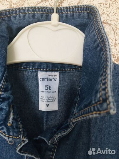 Платье джинсовое carters 104-110