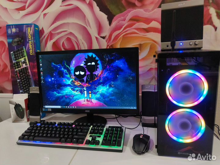 Игровой в сборе,4ядра,8ddr4,ssd,hdd,gtx660,моник22