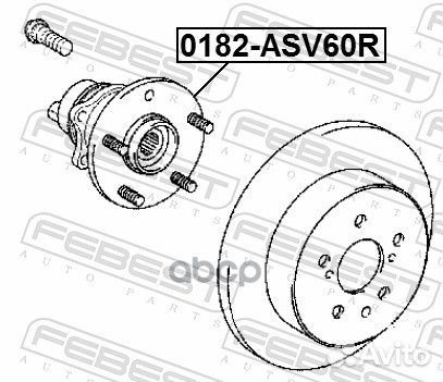 Ступица задняя toyota camry/hybrid ACV51 ASV5#