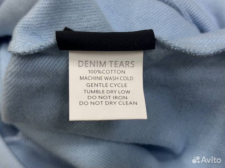 Худи Denim Tears голубое