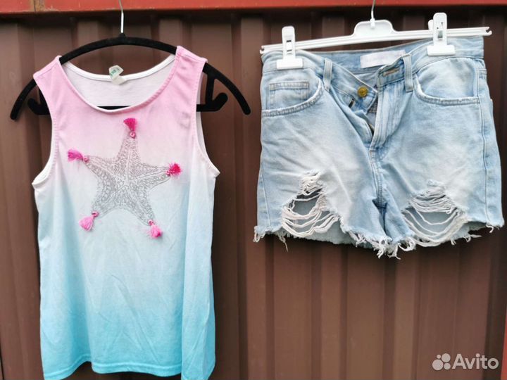 Летние вещи пакетом на девочку 152 158 164