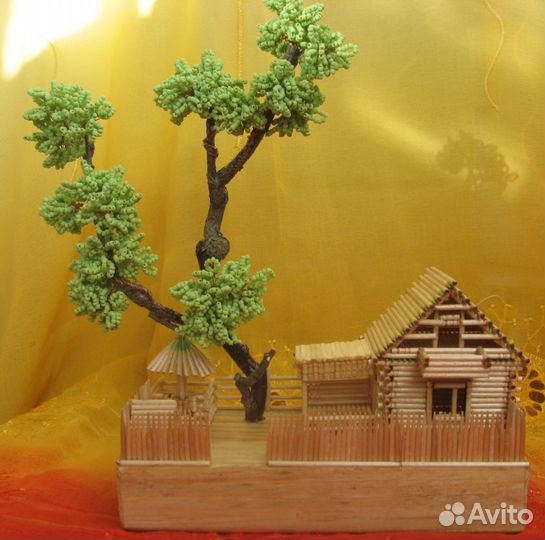 Дерево- бонсай из бисера