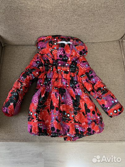 Куртка удлиненная для девочки 98