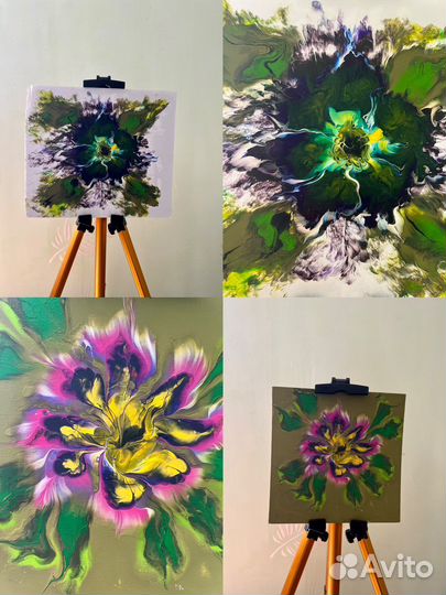 Интерьерные картины в технике 