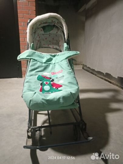 Детские санки коляска