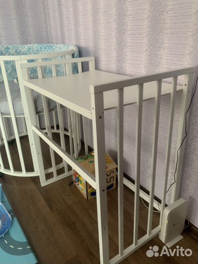 Детская кровать трансформер круглая