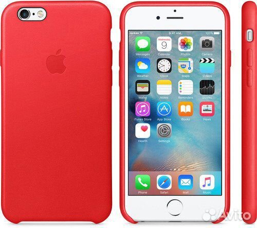 Оригинал (кожаный) Чехол Leather Case на iPhone 6s