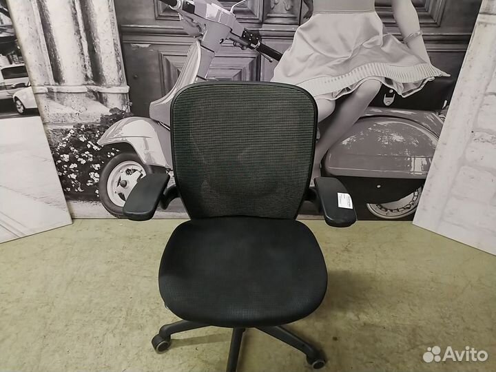 Кресло компьютерное, ткань/сетка б/у 12-313