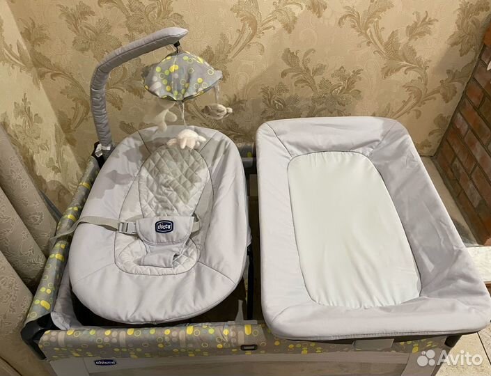 Кровать-манеж Chicco Lullaby Silver
