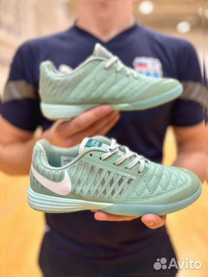 Футзалки Nike Lunar Gato2 Light Green детские