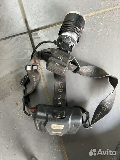 Налобный фонарь LED АКБ