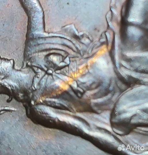 1 пенни, 1904 Эдвард VII Proof Брак