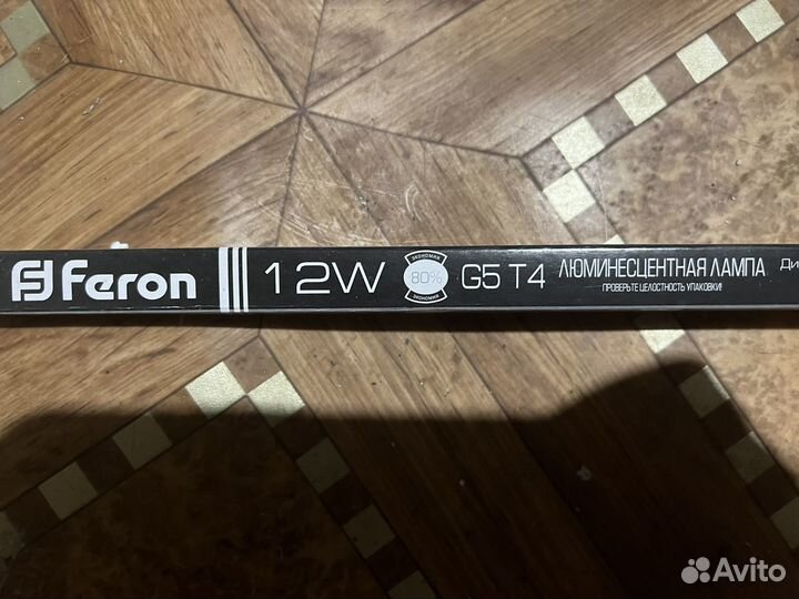 Лампочка люминесцентная Feron, G5 T4, 12 Вт, 3шт