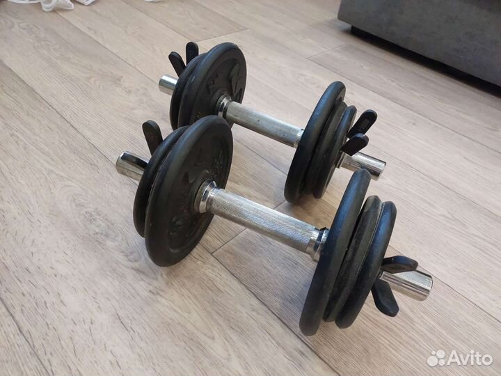 Гантели разборные 2 шт по 10кг