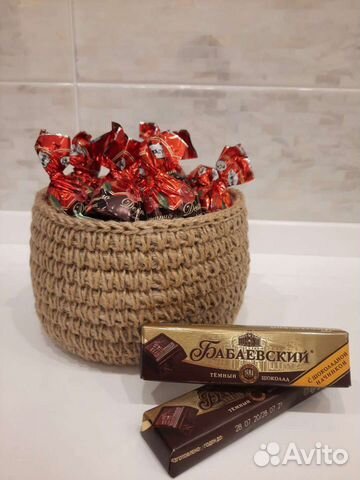 Корзина из джута