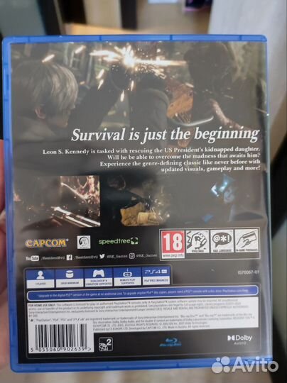 Игра для PS4 Resident evil 4
