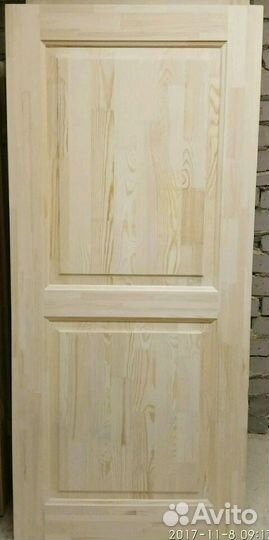 Двери деревянные филёнчатые из массива сосны