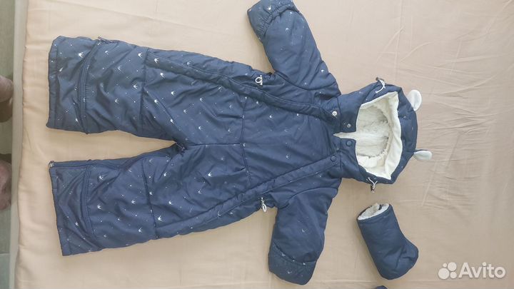 Зимний комбинезон для мальчика 74 80