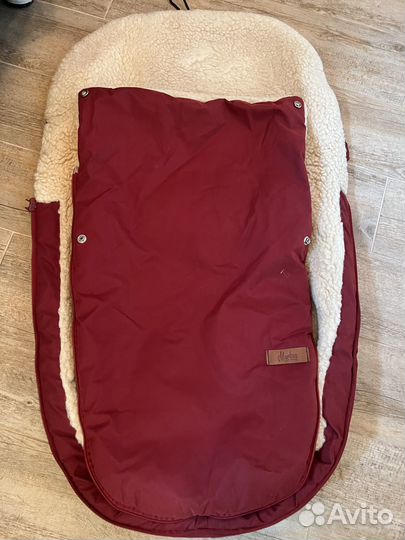 Зимний конверт в коляску на овчине