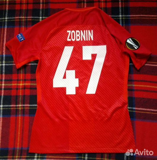 Игровая майка Зобнин Лига европы Спартак