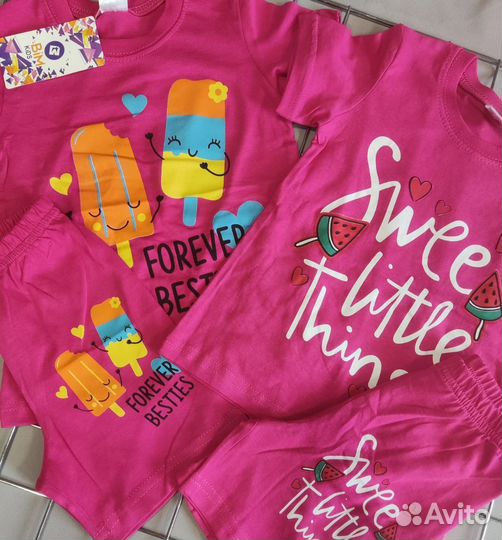 Костюм футболка+шорты оптом