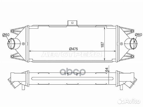 Интеркулер iveco daily 99- ST-504022617 Sat